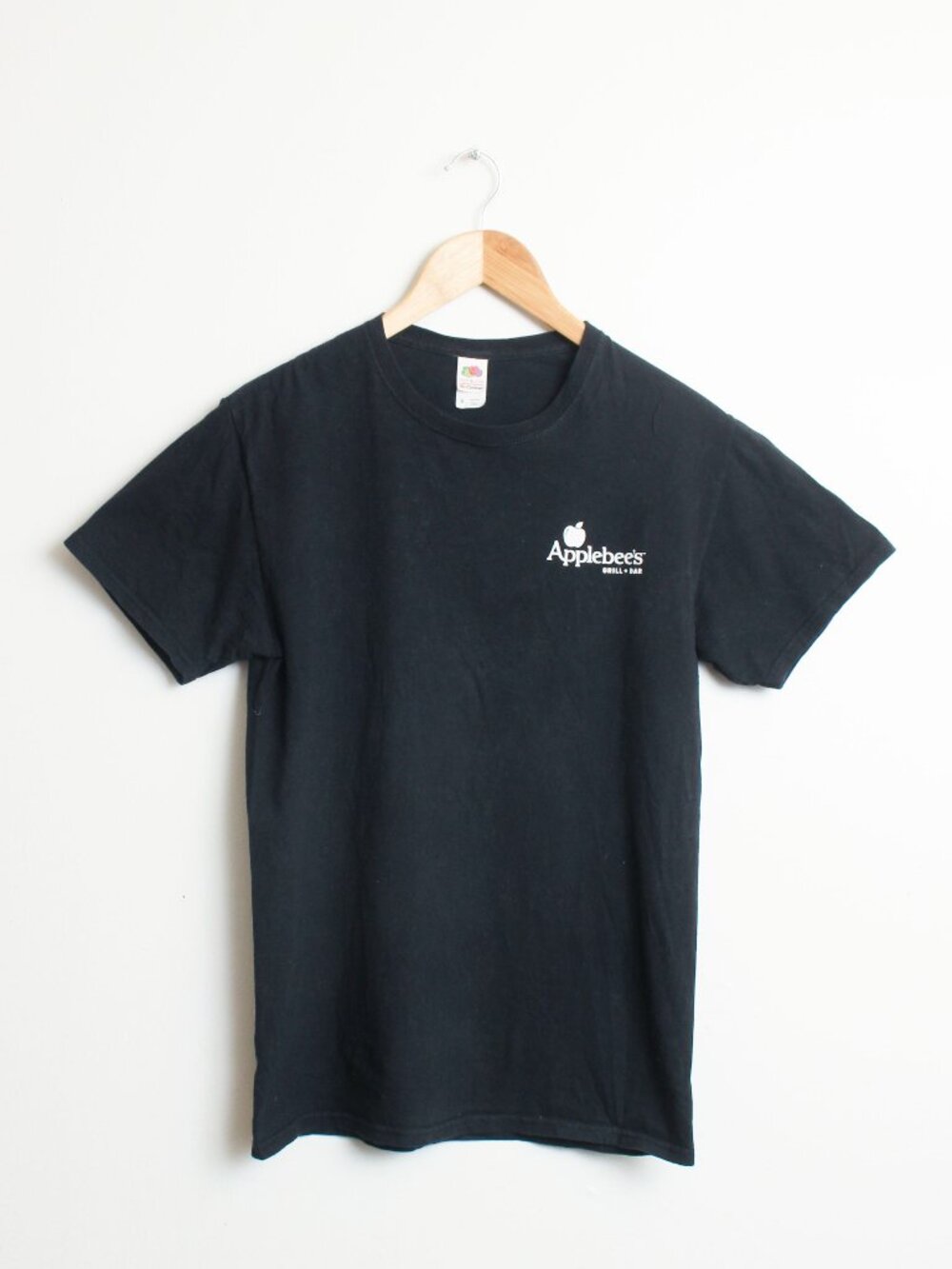 Applebees Employee Shirt Mens Small Black Uniform Tee